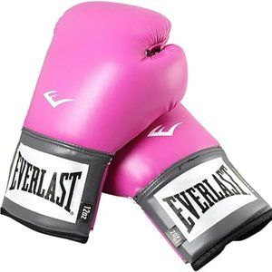 Everlast Pro Style Boxing Gloves, Barbie Pink (12 oz) with Handwrap Set